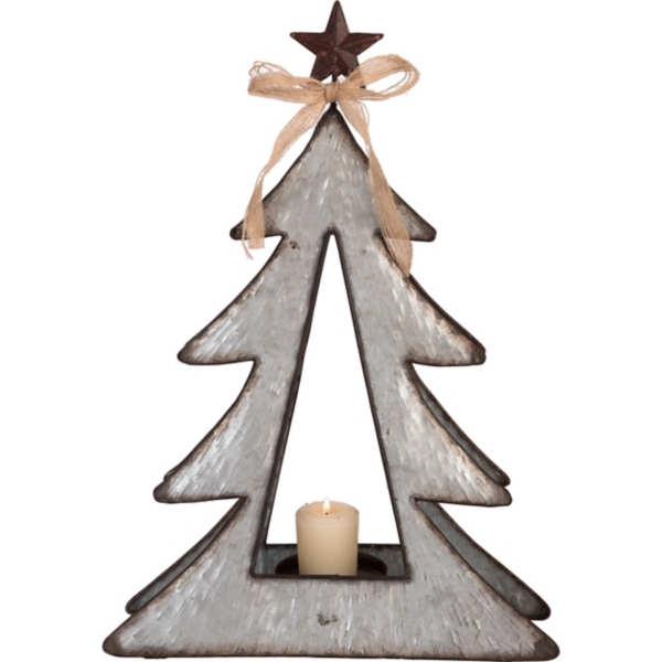 Silver Christmas Tree Candle Holder, 17 in. Kirklands Home