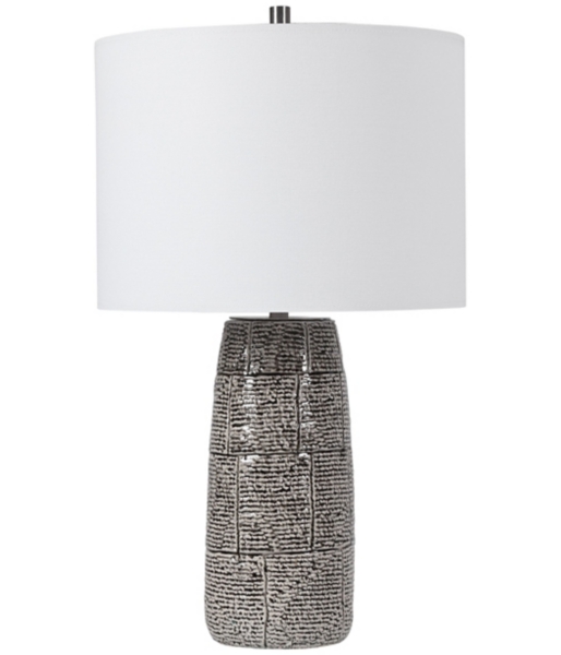 textured ceramic table lamp