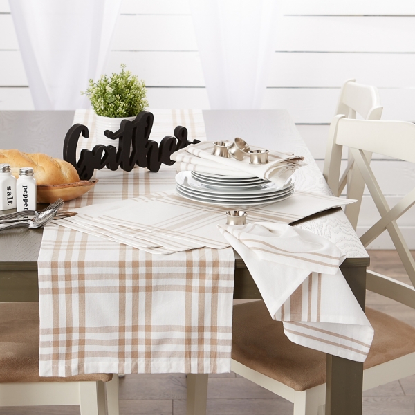 Stone Farmhouse Plaid Placemats, Set of 6