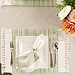 Green Stripe Print Fringed Placemats, Set of 6