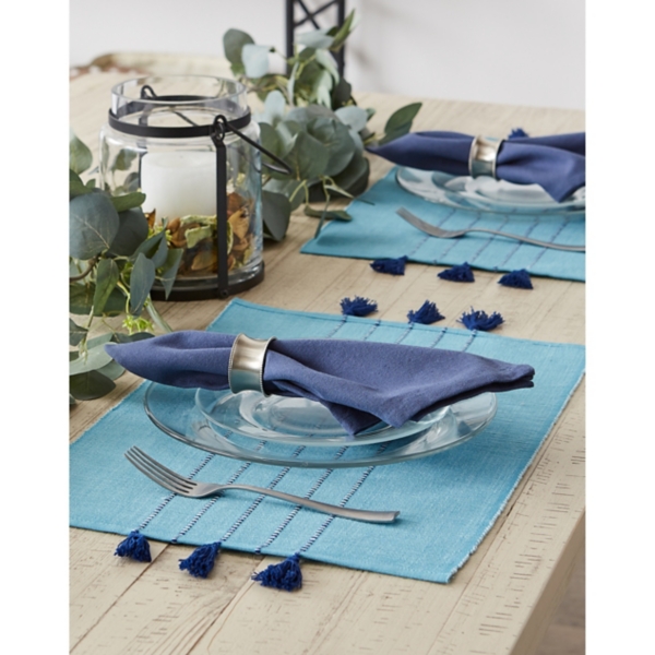 Blue Thera Stripe Placemats, Set of 6