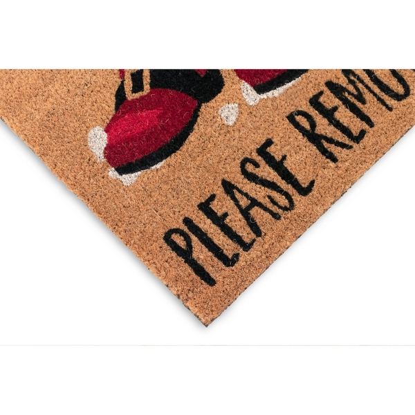 Natural Santa's Boots Doormat