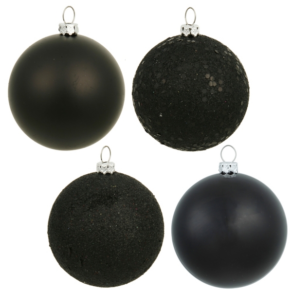 Black Christmas Ornaments at