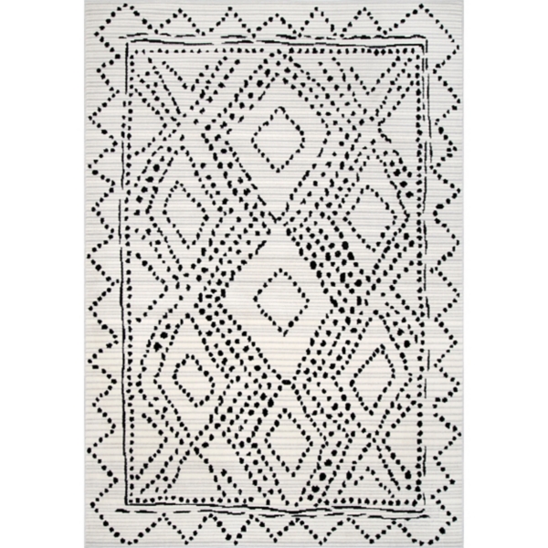 Gray Millie Dotted Trellis Area Rug, 9x12 Kirklands Home
