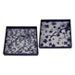Blue and White Floral Trays, Set of 2