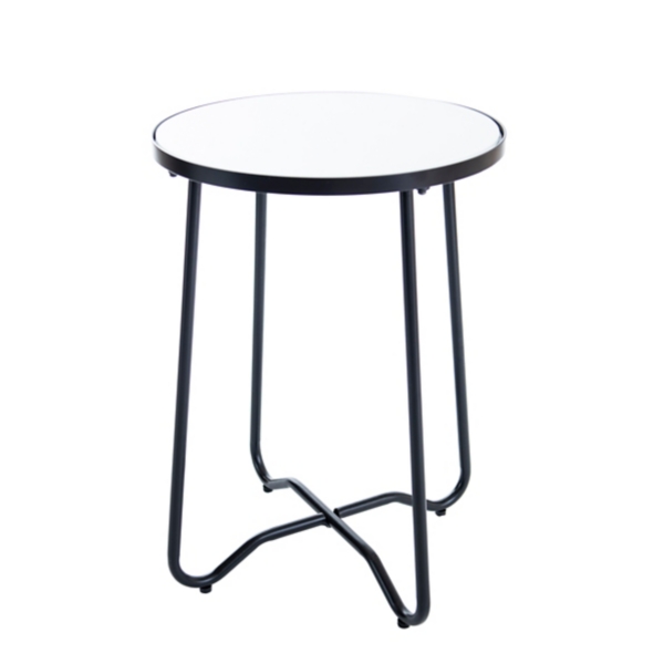 Black And White X Leg Outdoor Accent Table Kirklands