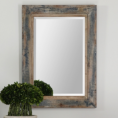 HANDCRAFTED MIRROR BARO BLACK STUNNING SOLID WOOD MADE IN CUMBRIA 