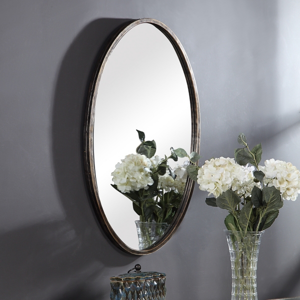 Dark Bronze Oval Wall Mirror Kirklands Home