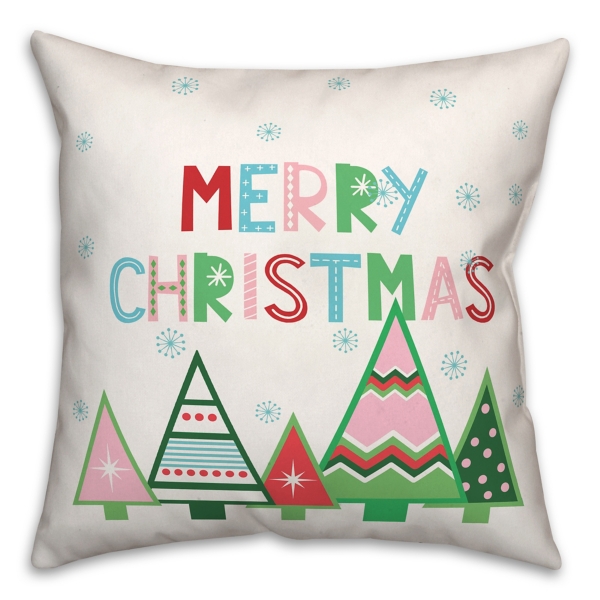 Multicolor Merry Christmas Pillow