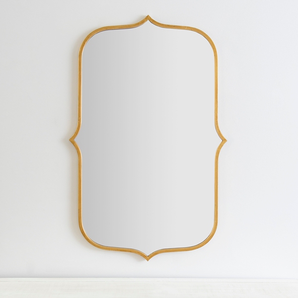 Gold Metal Scallop Linear Mirror Kirklands Home