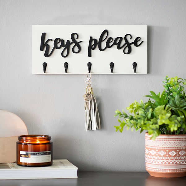 Keys wall decor with hooks hot sale