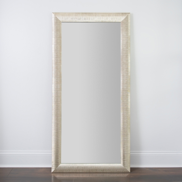 Textured Silver Framed Mirror, 31x65 in. Kirklands Home