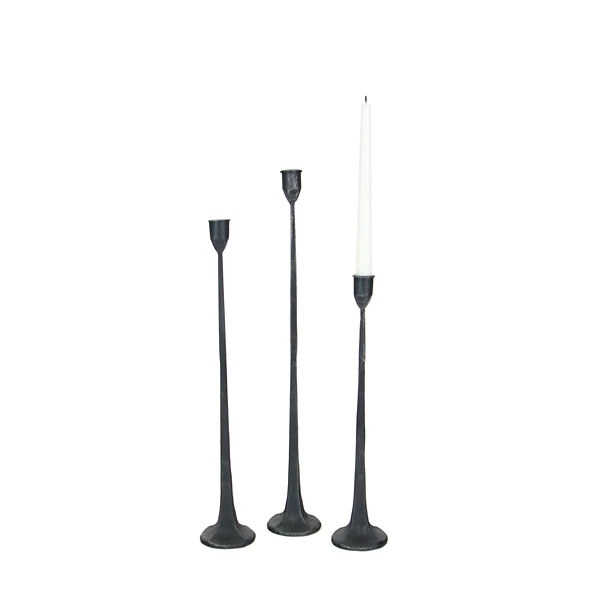 Black Cast Iron Taper Candle Holders, Set of 3 Kirklands Home