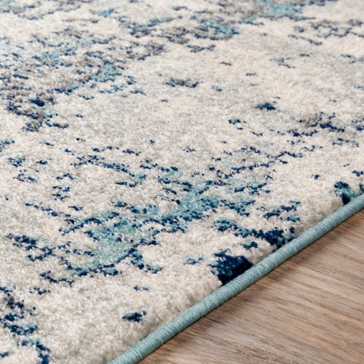 Blue Sutton Contemporary Area Rug, 6x9