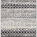 Gray Moroccan Pattern Square Area Rug, 6 ft.