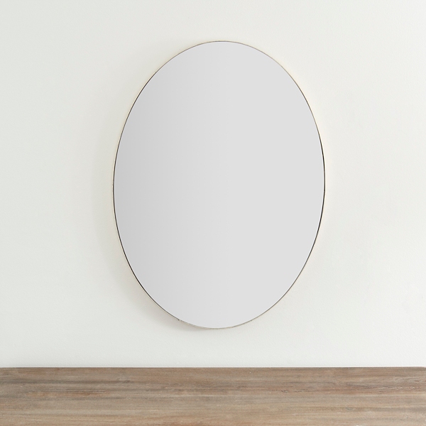 Oval Thin Champagne Frame Wall Mirror Kirklands Home