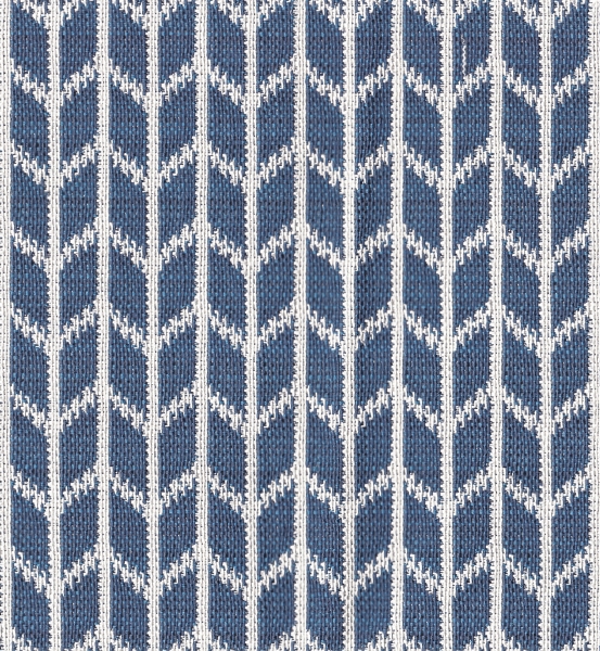 Blue Chevron Highback Dining Chairs, Set of 2