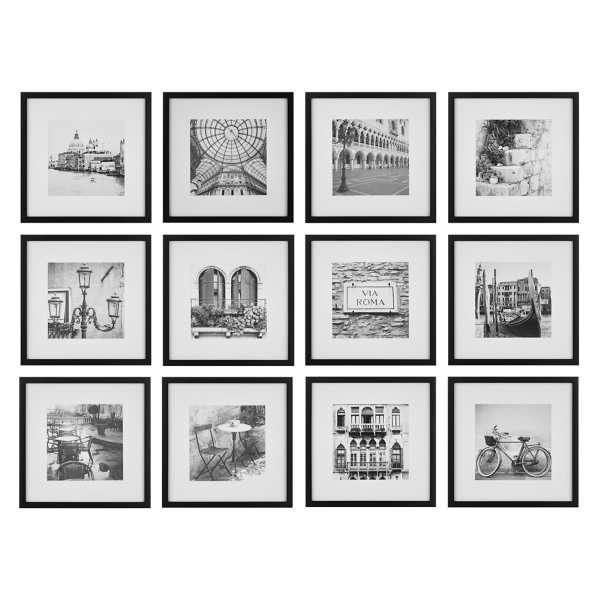 Black 12pc. Square Gallery Wall Picture Frame Set Kirklands Home
