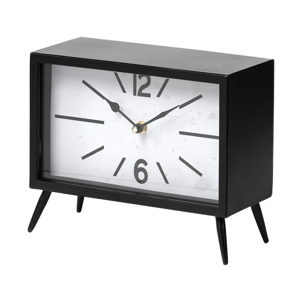 Black Rectangular Tabletop Clock Kirklands Home