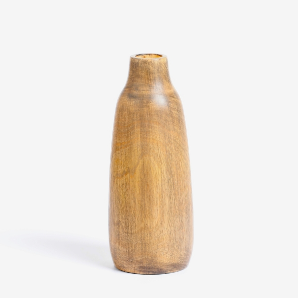 Skinny Mango Wood Vase, 12 in. Kirklands Home
