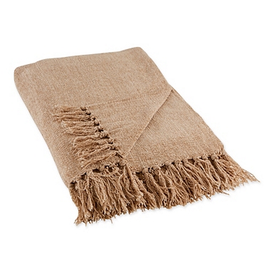 Chenille discount fringe throw