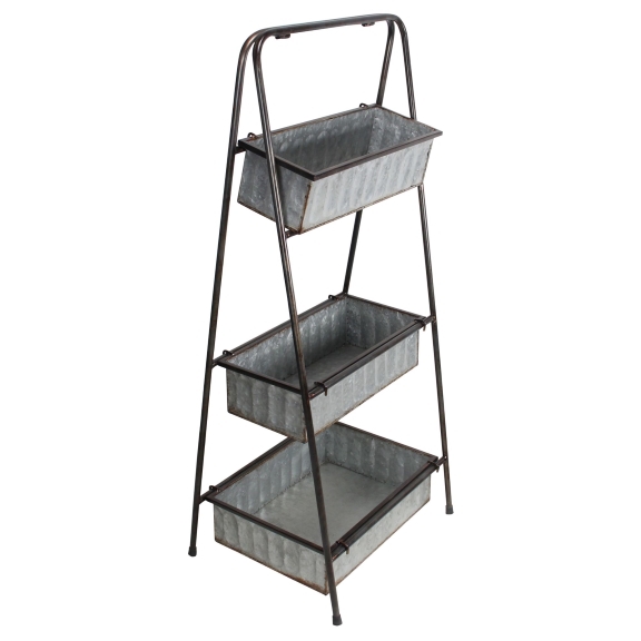 Gray Metal 3Tier Plant Stand Kirklands Home