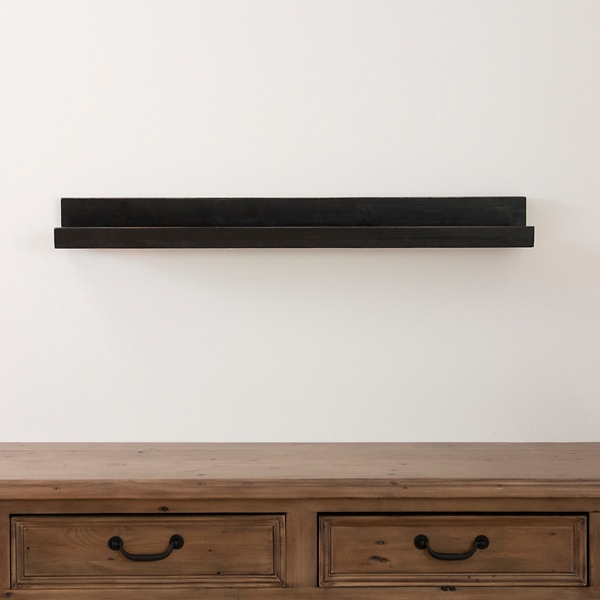 Black Floating Gallery Ledge Shelf, 36 in. Kirklands Home