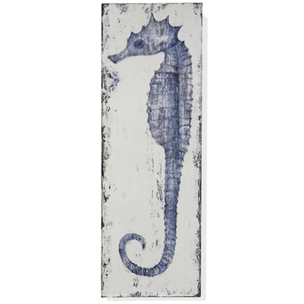 Rustic Seahorse II Canvas Plaque | Kirklands Home