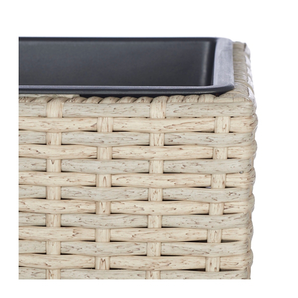 Brown Wicker Divided Planter