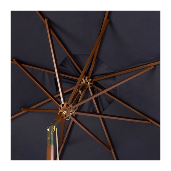 Navy 9 ft. Eucalyptus Outdoor Umbrella