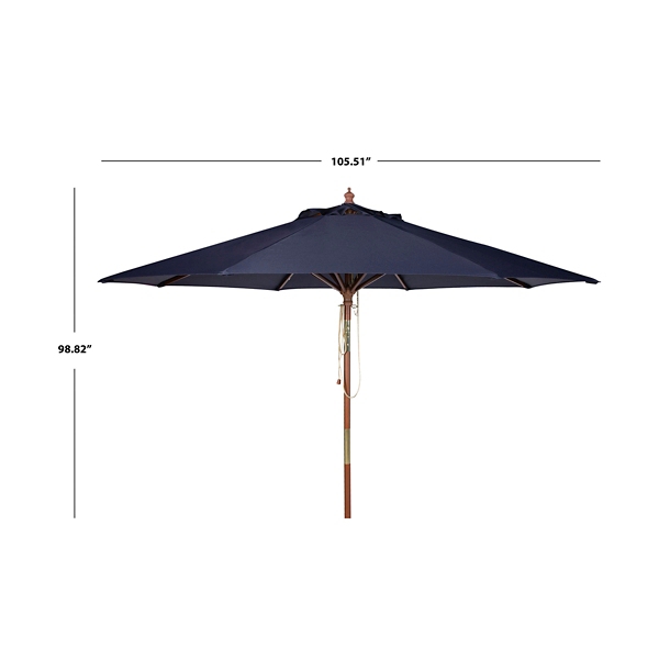 Navy 9 ft. Eucalyptus Outdoor Umbrella
