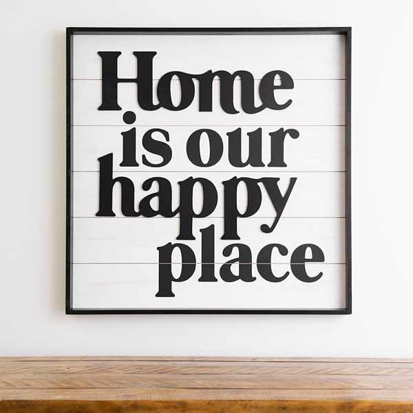 Home Is Our Happy Place Wall Plaque Kirklands Home