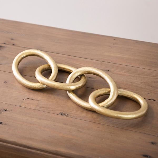 Gold Oversized Metal Chain | Kirklands Home