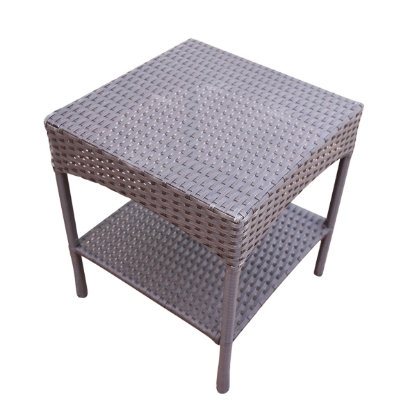 Espresso Resin Wicker Side Table Kirklands Home