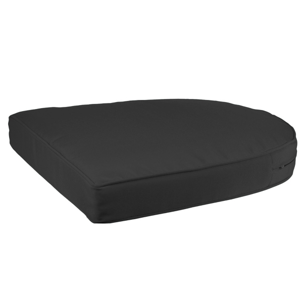 Outdoor/Indoor Kirkland Black Wrought Iron Seat Cushion Set of 2 - Pillow  Perfect