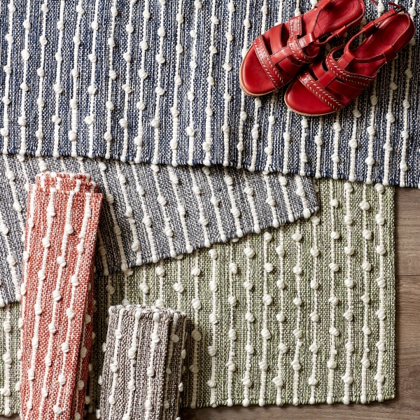 Gray Recycled Cotton Accent Rug, 2x3