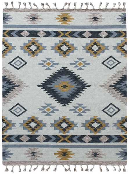 Yellow and Ivory Southwestern Area Rug, 9x12 Kirklands Home