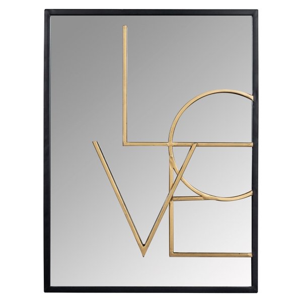 Gold Love Framed Mirror | Kirklands Home