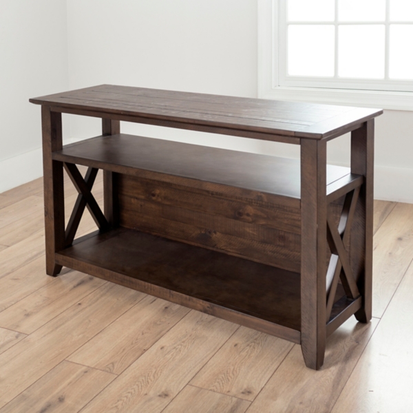 Dark Walnut Jackson Storage Console Table Kirklands Home