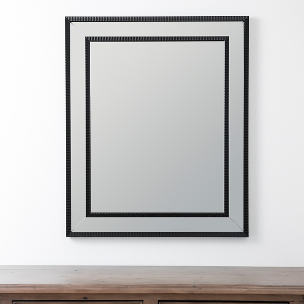 Small Black Luxe Frame Wall Mirror, 29.2x35.2 in. Kirklands Home