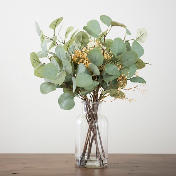 eucalyptus in vase decor