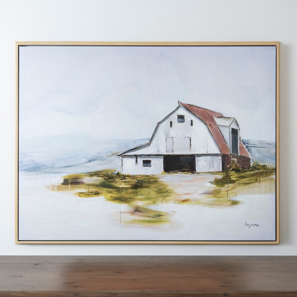 Modern Barn Framed Canvas Art Print Kirklands Home