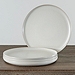 Matte Ecru Simple Things Salad Plates, Set of 4
