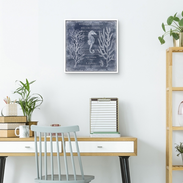 Antique Deep Blue Sea II Framed Art Print