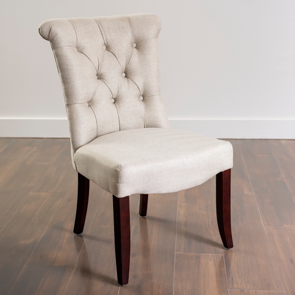 Cream best sale upholstered chairs