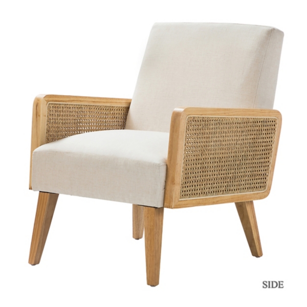 Rattan upholstered chair hot sale