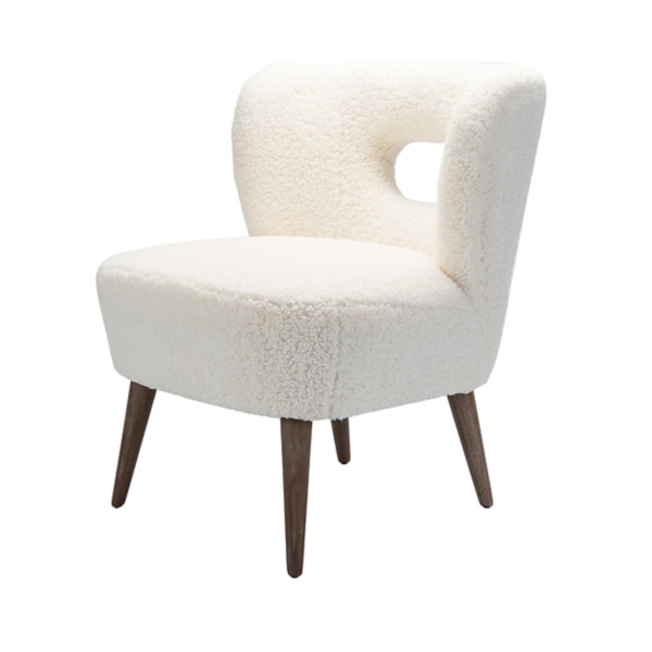 Cream fluffy chair new arrivals