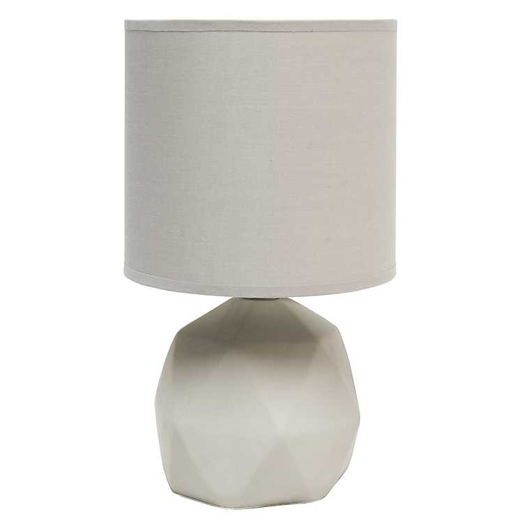 Grace Concrete Table Lamp With Gray, Small Concrete Table Lamp