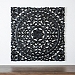 Black Carved Wooden Wall Plaque