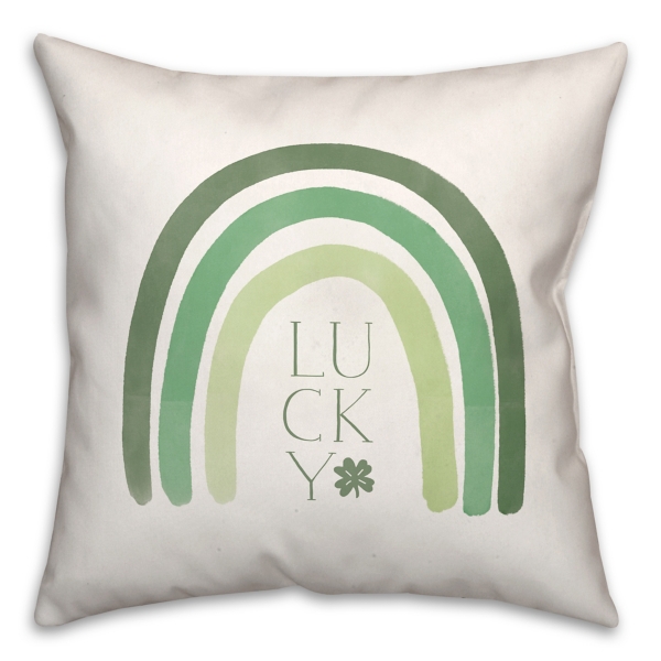 Green Lucky Rainbow Pillow Kirklands Home